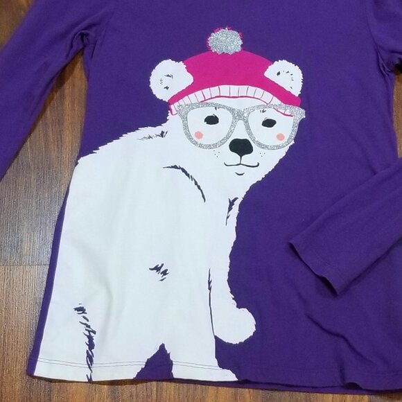 Girls' Crazy 8 L/S Graphic Tee w/Polar Bear Cub, Size L (10-12), EUC - Picture 5 of 10